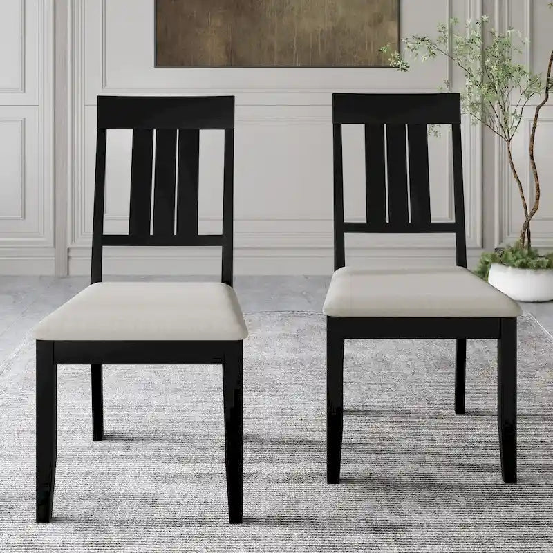 CraftPorch Classic 5-Piece Wooden Dining Ensemble 5