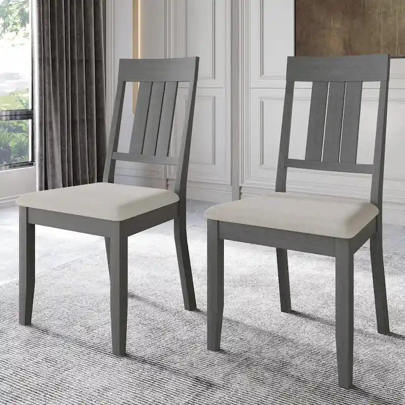 CraftPorch Classic 5-Piece Wooden Dining Ensemble 11