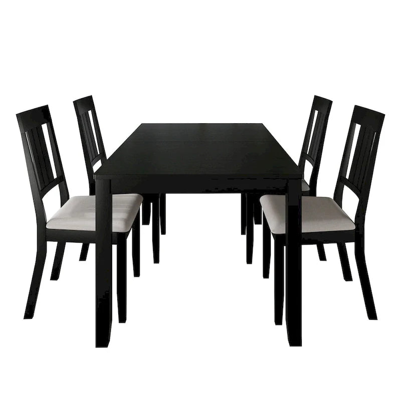 CraftPorch Classic 5-Piece Wooden Dining Ensemble 20