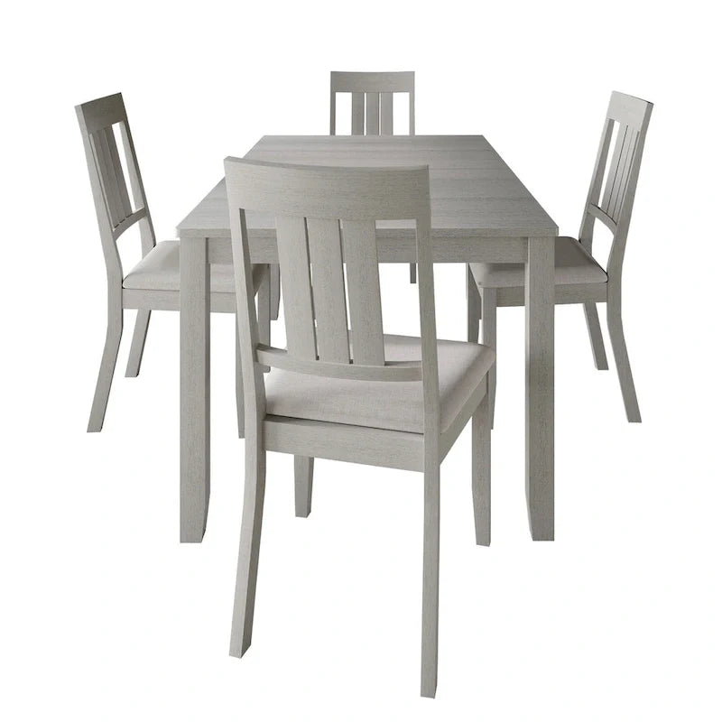 CraftPorch Classic 5-Piece Wooden Dining Ensemble 31