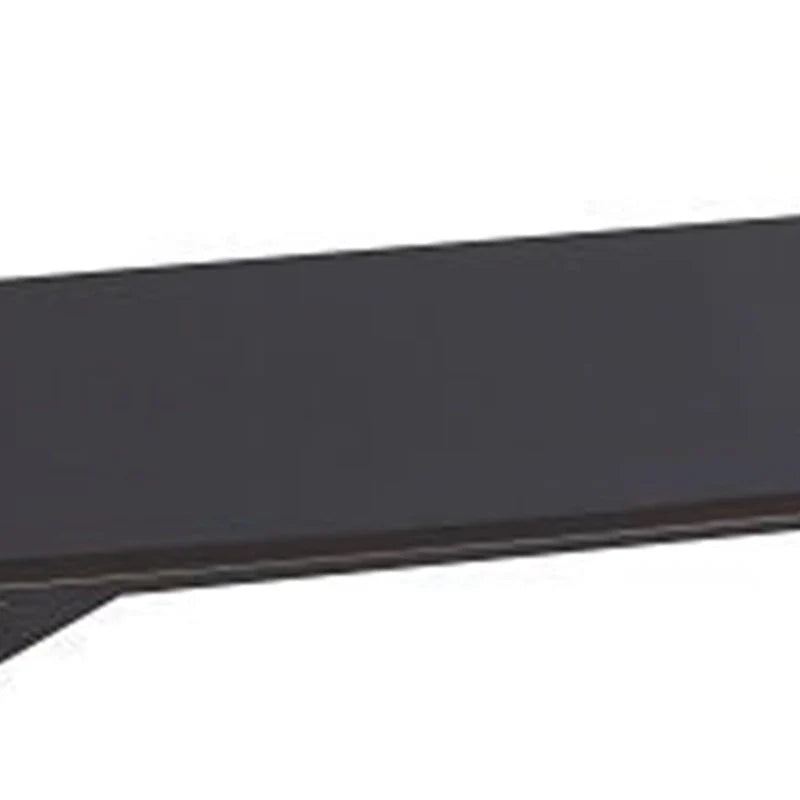 Iora 71-Inch Industrial Dining Table with Rounded Corners in Black Wood 4