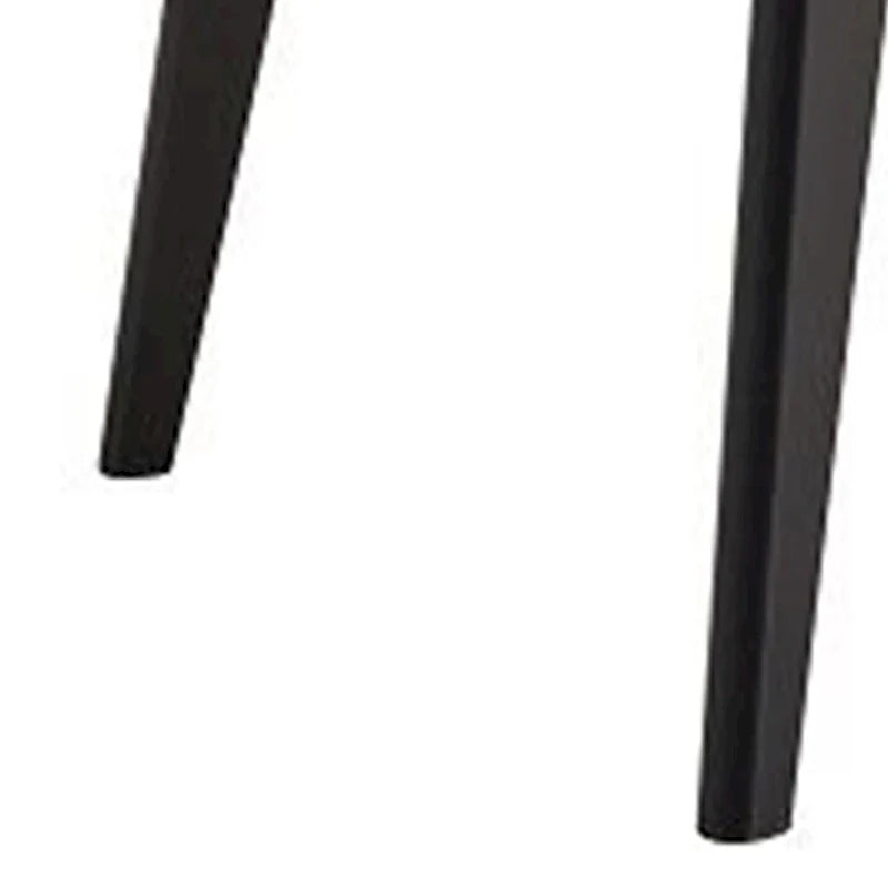 Iora 71-Inch Industrial Dining Table with Rounded Corners in Black Wood 5