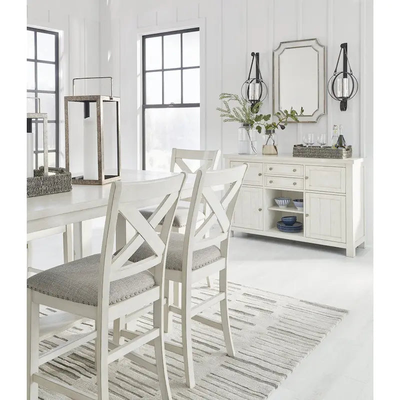 Robbinsdale Antique White Dining Server by Signature Design by Ashley - Dimensions: 56W x 18D x 36.13H 1