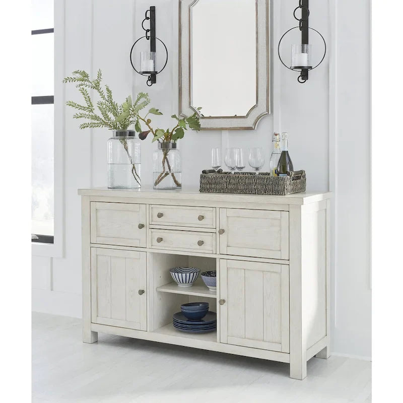 Robbinsdale Antique White Dining Server by Signature Design by Ashley - Dimensions: 56W x 18D x 36.13H 2