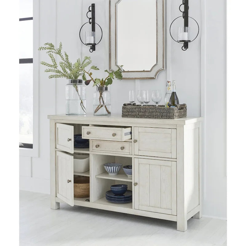 Robbinsdale Antique White Dining Server by Signature Design by Ashley - Dimensions: 56W x 18D x 36.13H 4