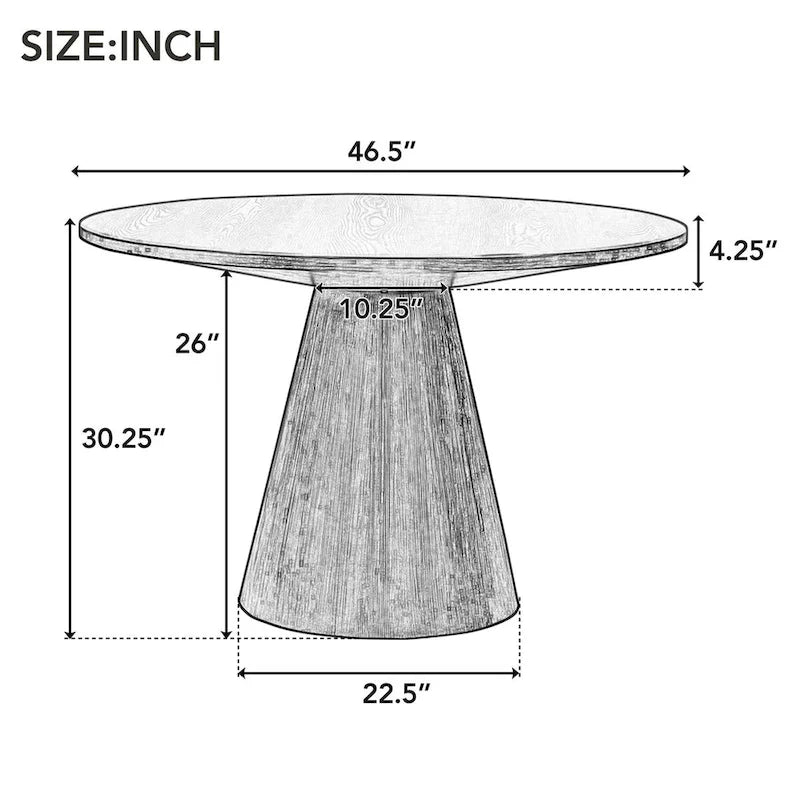 Vintage Circular Dining Table 5