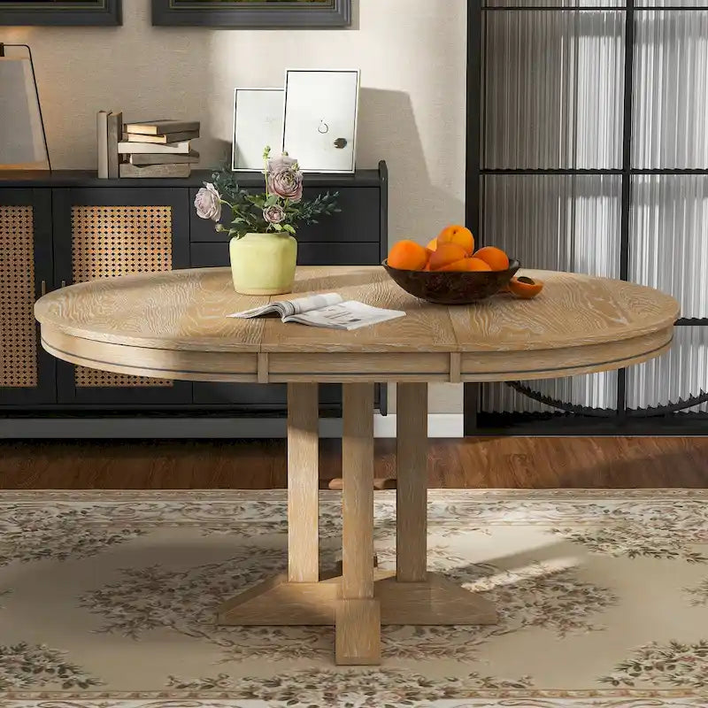Extendable Oval Dining Table - 56-Inch 19