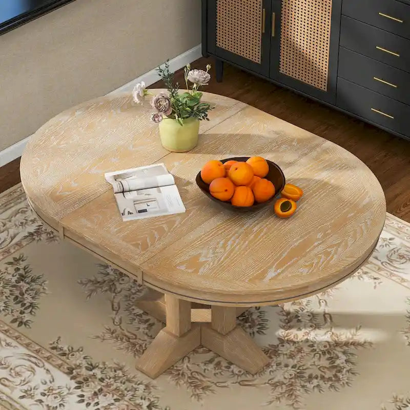 Extendable Oval Dining Table - 56-Inch 3