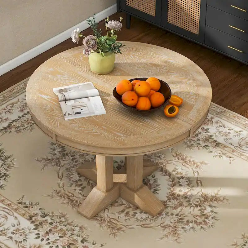 Extendable Oval Dining Table - 56-Inch 5