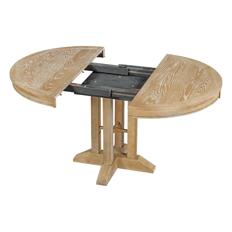 Extendable Oval Dining Table - 56-Inch 9