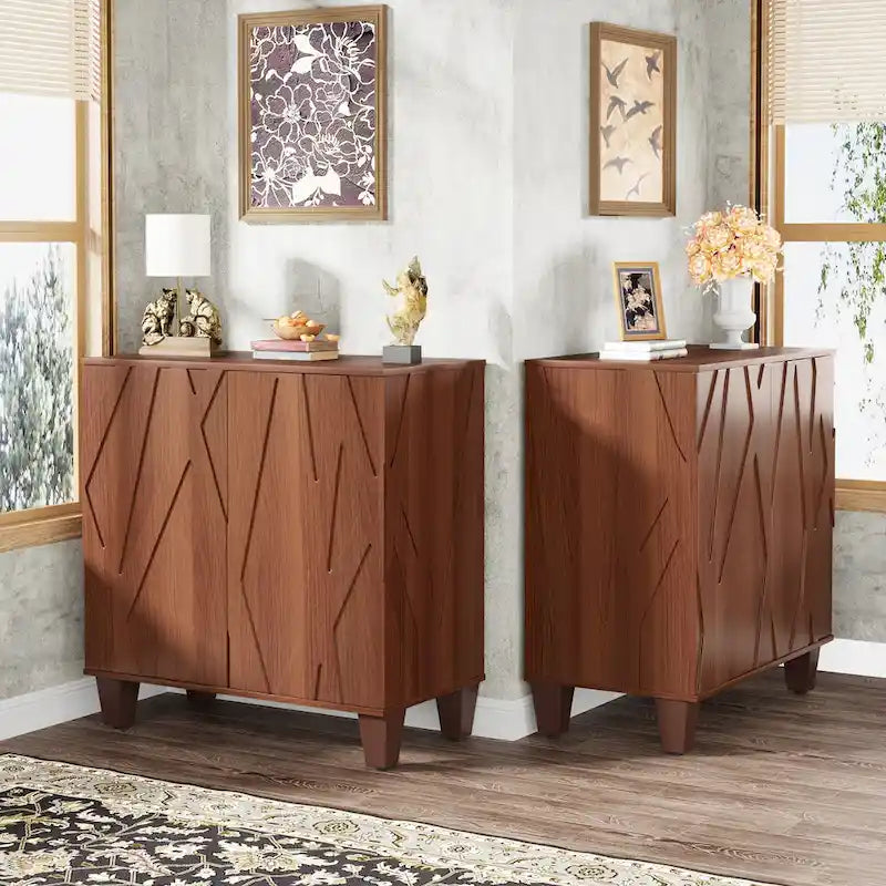 55-Inch Sideboard Buffet Cabinet with Adjustable Shelves for Kitchen and Dining Room 7