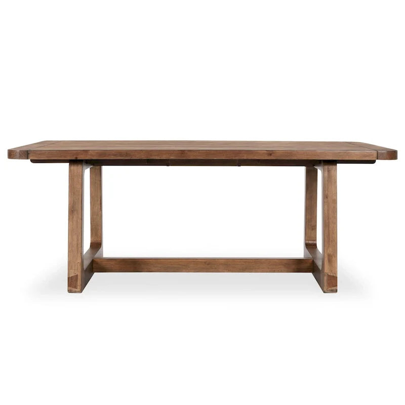 Classic Home Lyra Extendable Dining Table in Smoke Brown - Adjustable Width 80-110W x 39D x 30H 3