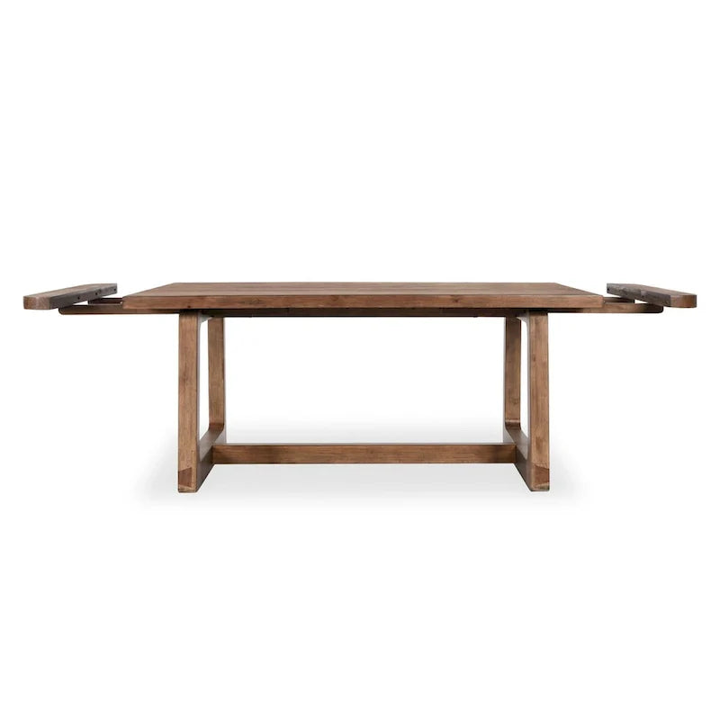 Classic Home Lyra Extendable Dining Table in Smoke Brown - Adjustable Width 80-110W x 39D x 30H 4
