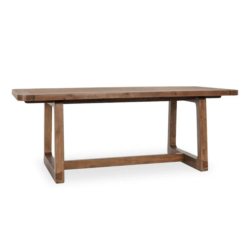 Classic Home Lyra Extendable Dining Table in Smoke Brown - Adjustable Width 80-110W x 39D x 30H 5