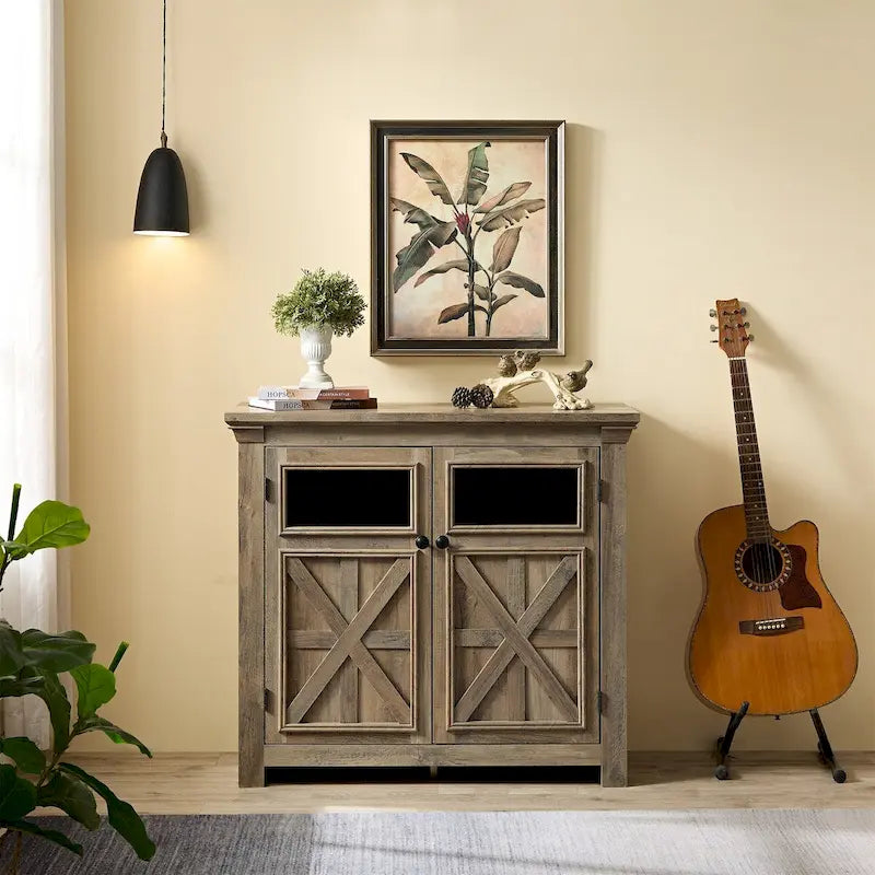 Spacious 2-Door Buffet Sideboard Cabinet 13