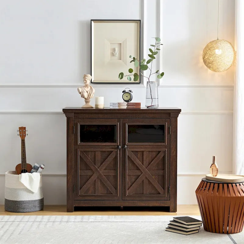 Spacious 2-Door Buffet Sideboard Cabinet 14