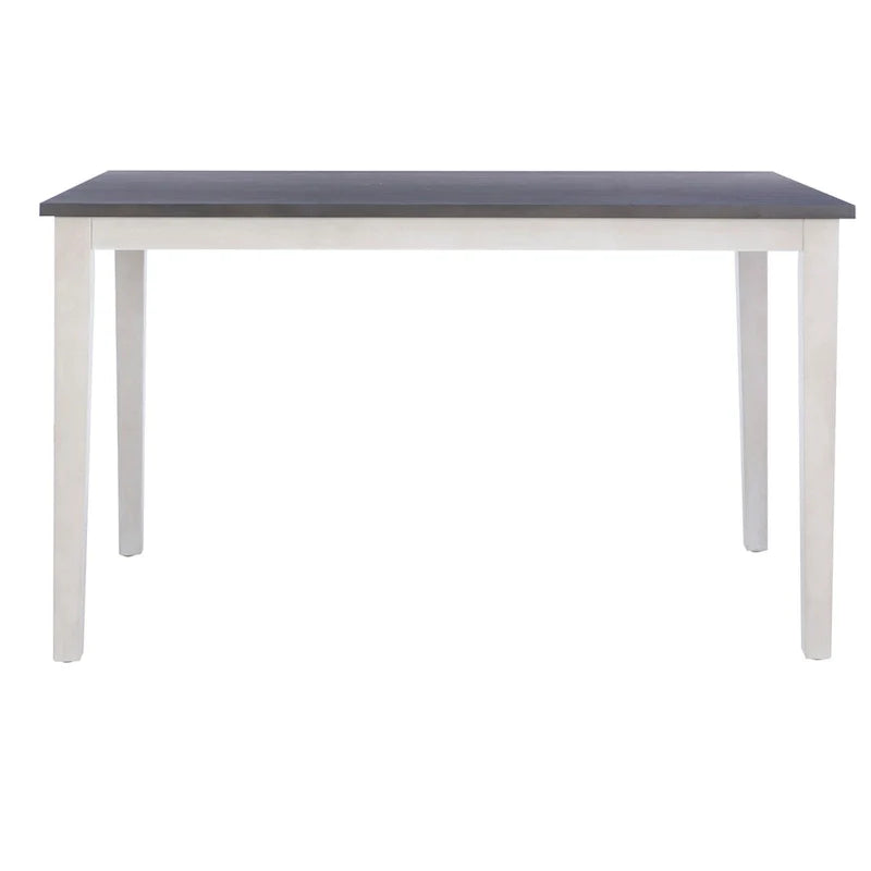 McKee White Acacia Wood Counter-Height Dining Table 4