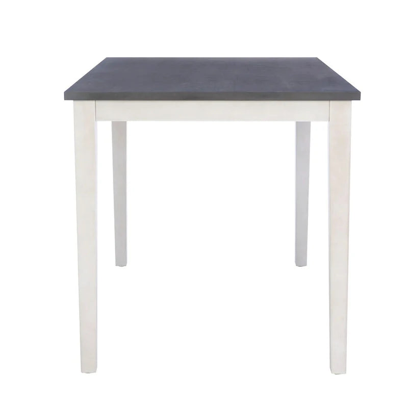 McKee White Acacia Wood Counter-Height Dining Table 5