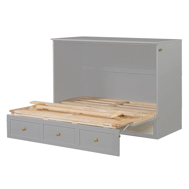 Nestfair Full-Size Murphy Bed with Spacious Drawers 13