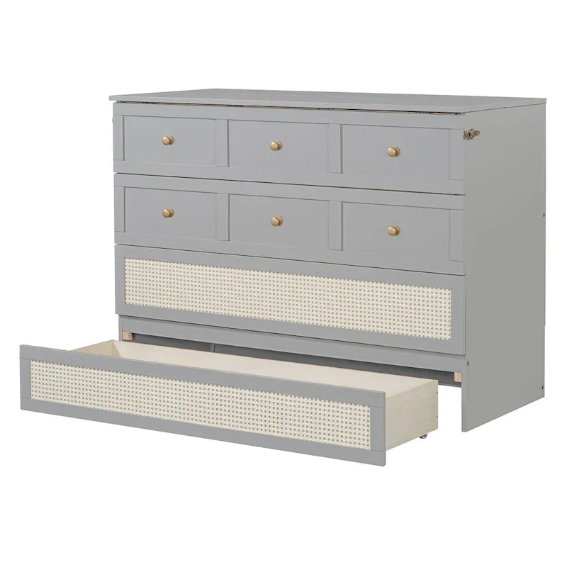 Nestfair Full-Size Murphy Bed with Spacious Drawers 14