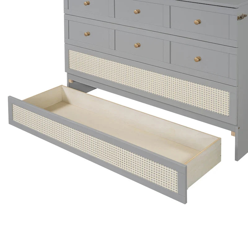 Nestfair Full-Size Murphy Bed with Spacious Drawers 17