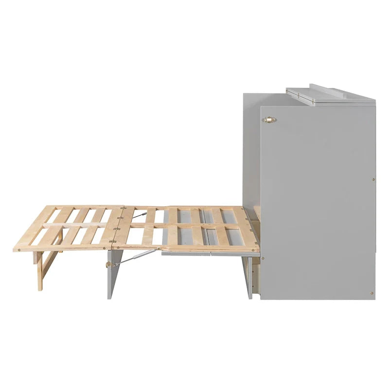 Nestfair Full-Size Murphy Bed with Spacious Drawers 21