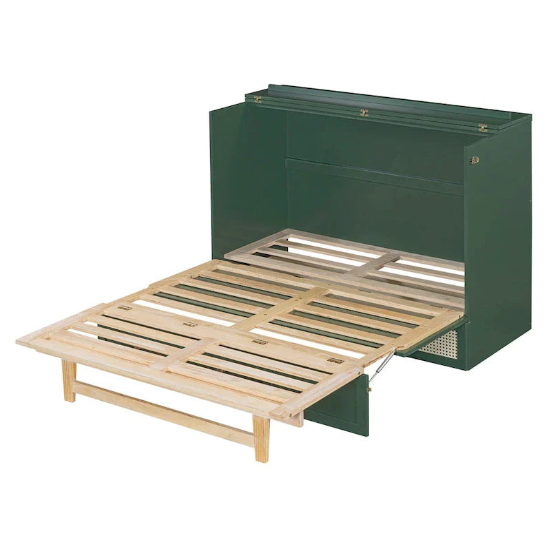 Nestfair Full-Size Murphy Bed with Spacious Drawers 24
