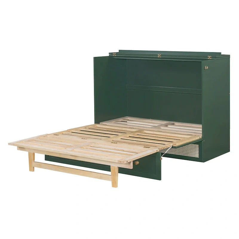 Nestfair Full-Size Murphy Bed with Spacious Drawers 26
