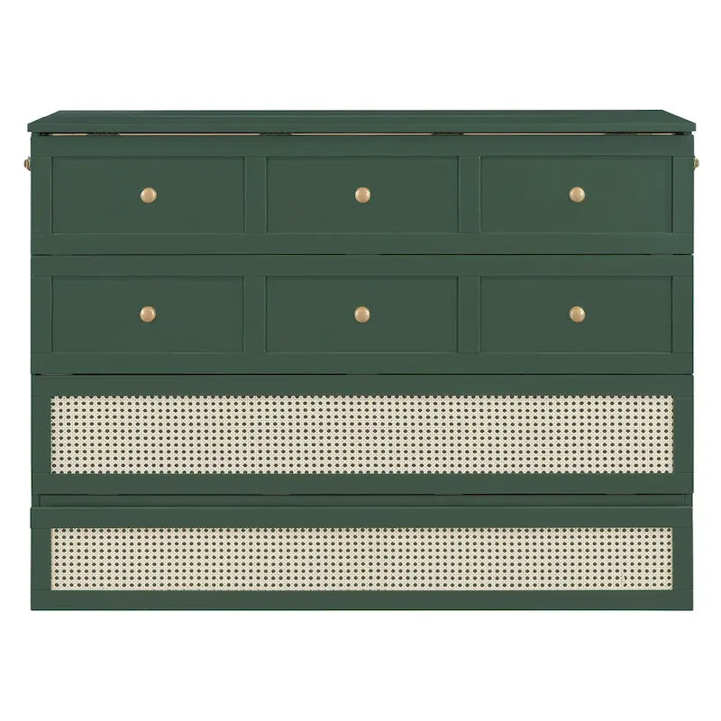 Nestfair Full-Size Murphy Bed with Spacious Drawers 30