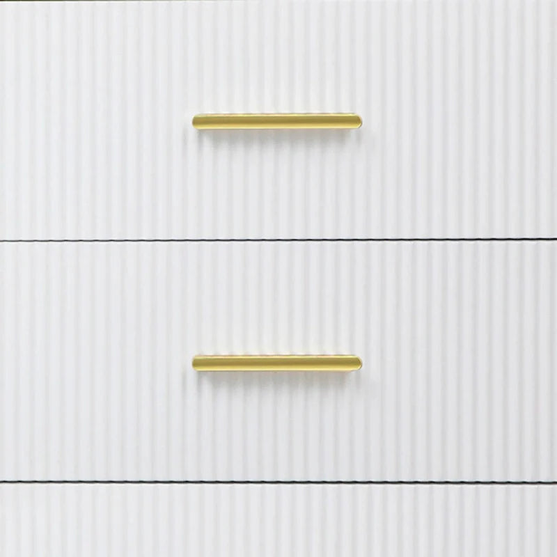 Contemporary Wooden Sideboard Featuring 2 Amber-Yellow Tempered Glass Doors 20