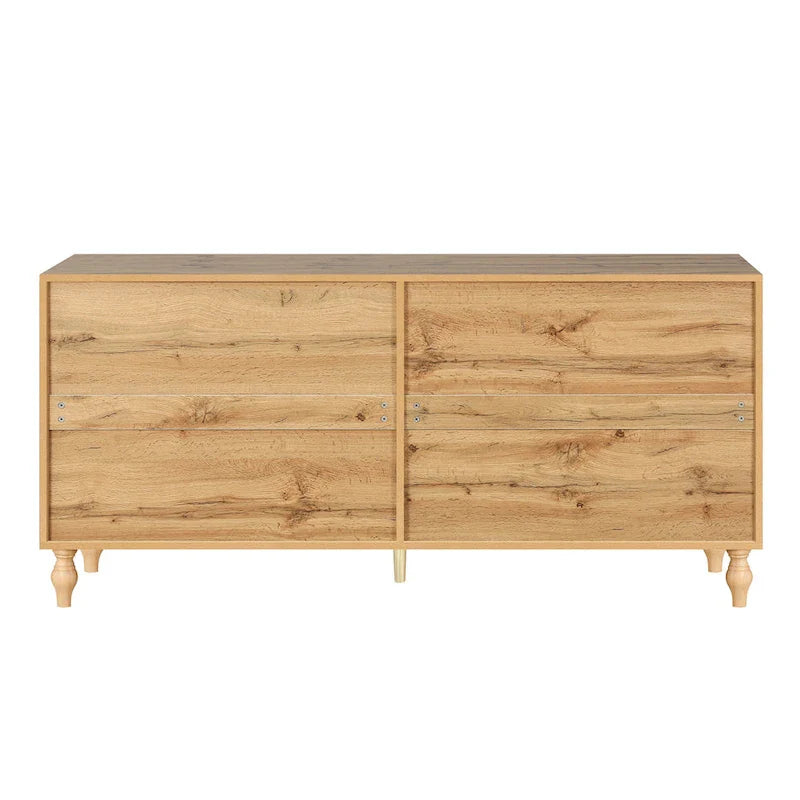 Large Floral Carved Storage Cabinet - Sideboard Buffet 6