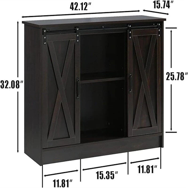 Buffet Cabinet - Dimensions: 15.7" D x 42" W x 32" H 3