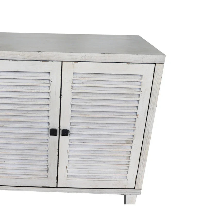 Modern Sideboard Cabinet with Shutter Doors and Adjustable Shelves 8