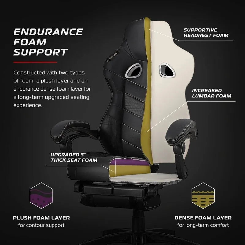 RESPAWN 110 Pro Ergonomic Gaming Chair with Footrest - Ideal Computer Desk Chair 10