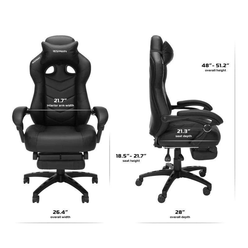 RESPAWN 110 Pro Ergonomic Gaming Chair with Footrest - Ideal Computer Desk Chair 18