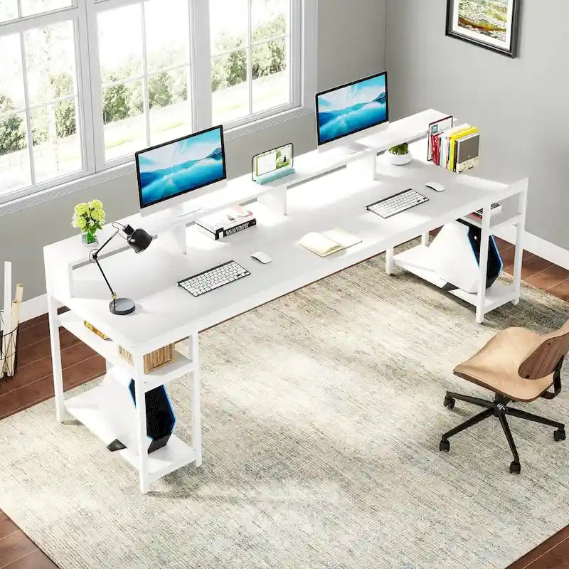 78.7-Inch Extra Long Double Desk for Two, Ideal for Home Office Use 6