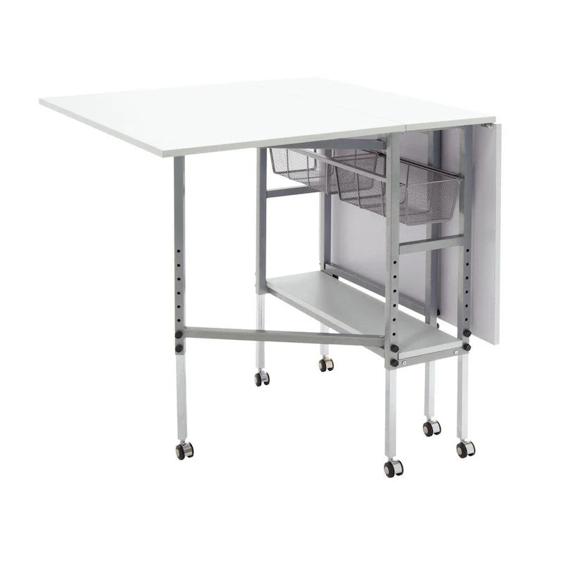 Sew Ready Adjustable Height Craft and Hobby Table with Storage Drawers 4