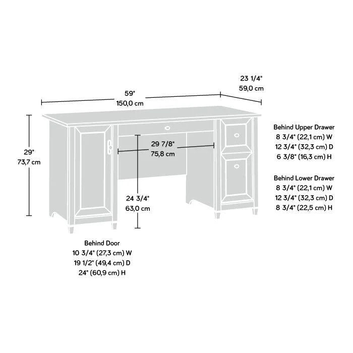 Edgewater Office Desk - Modern Computer Table 20