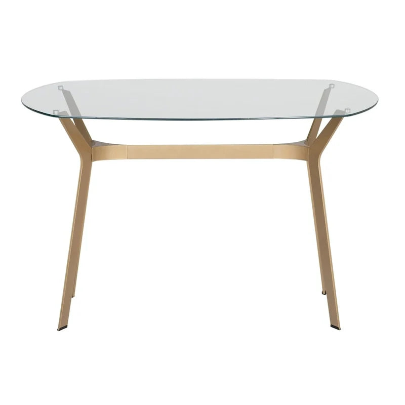 Silver Orchid Myers 48-Inch Modern Metal and Glass Desk 3