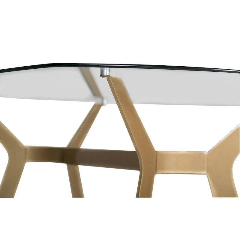 Silver Orchid Myers 48-Inch Modern Metal and Glass Desk 4