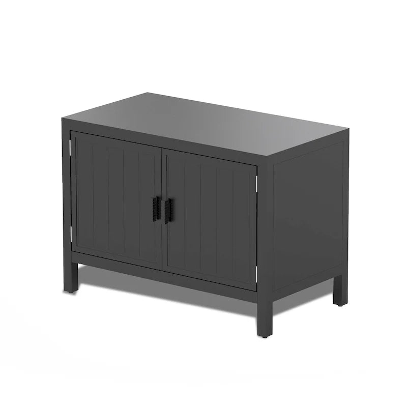 Freestanding Outdoor Kitchen Island with Storage and Prep Table - Grill Storage Cabinet 7