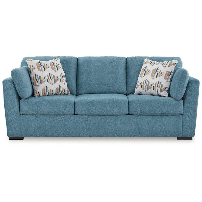 Signature Design by Ashley Keerwick Teal Queen Sofa Bed - Dimensions: 94" W x 41" D x 39" H 3