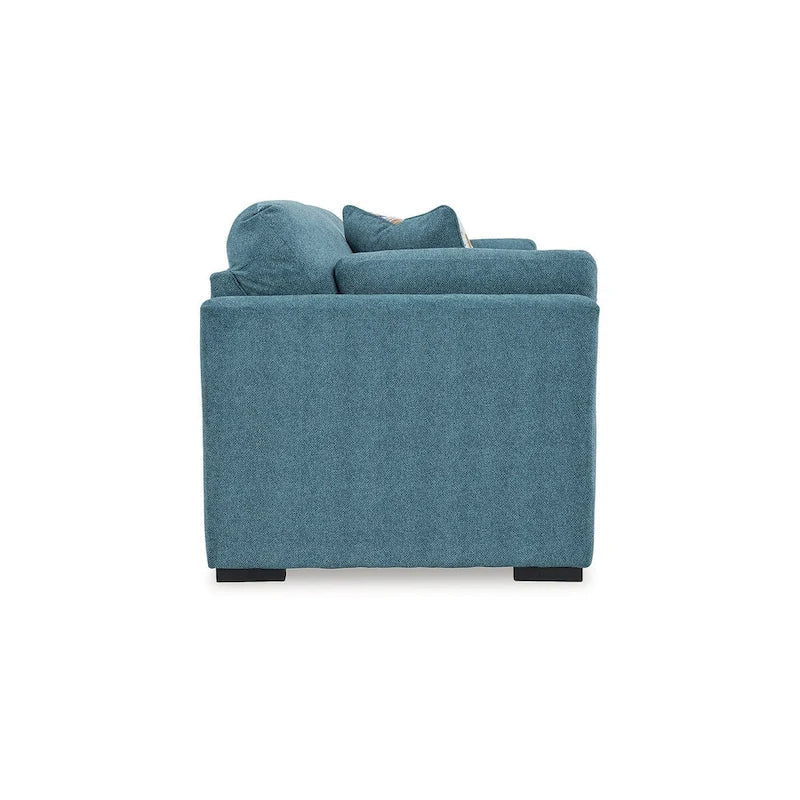 Signature Design by Ashley Keerwick Teal Queen Sofa Bed - Dimensions: 94" W x 41" D x 39" H 4