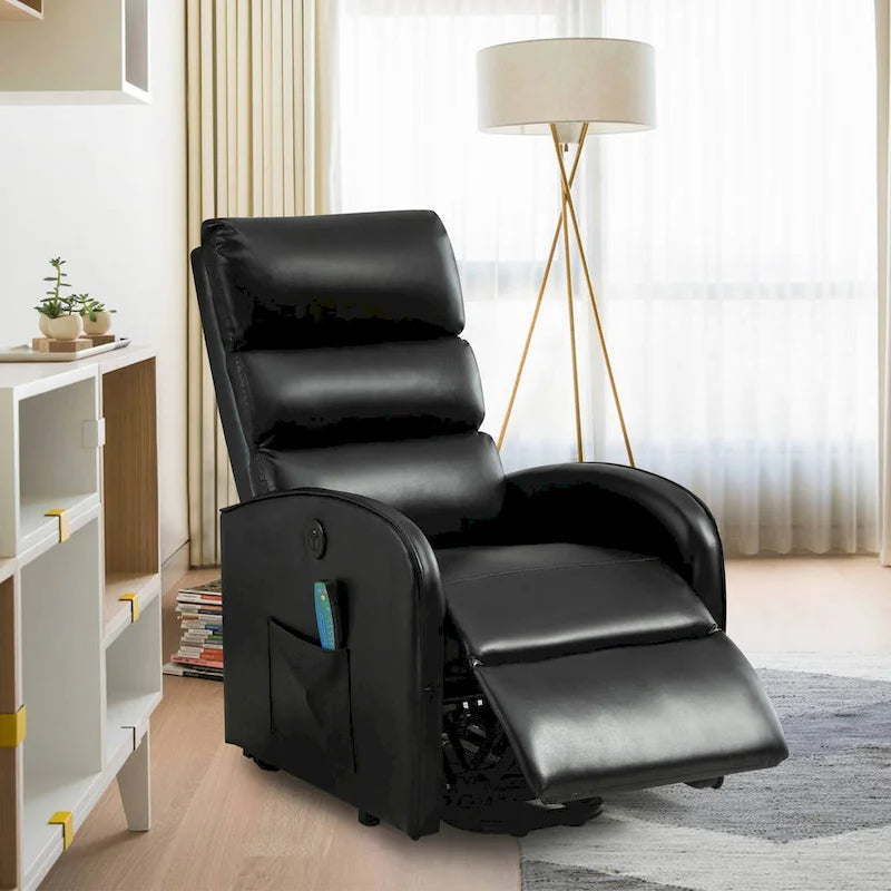 AVAWING Contemporary Electric Recliner with Power Lift and Massage Features 8