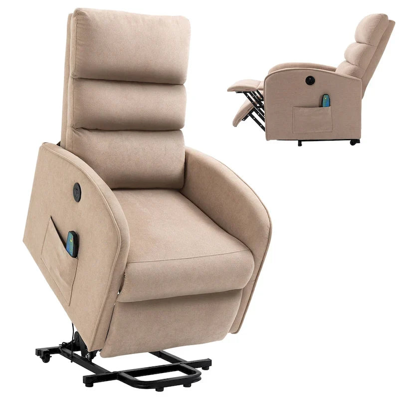AVAWING Contemporary Electric Recliner with Power Lift and Massage Features 10