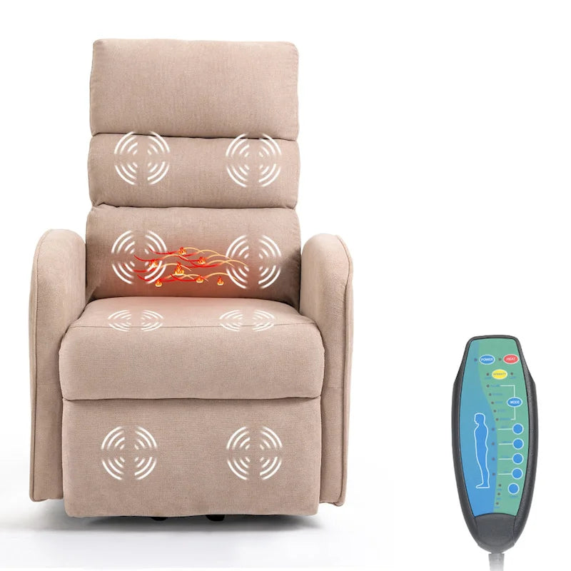 AVAWING Contemporary Electric Recliner with Power Lift and Massage Features 12