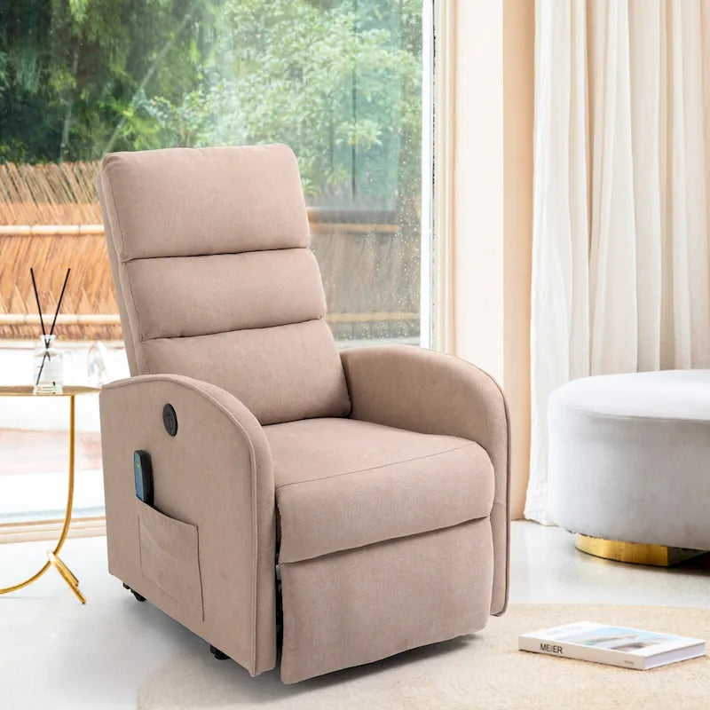 AVAWING Contemporary Electric Recliner with Power Lift and Massage Features 14