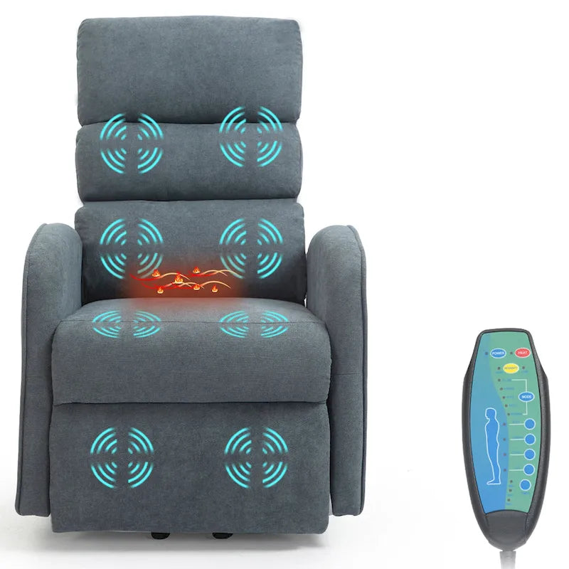 AVAWING Contemporary Electric Recliner with Power Lift and Massage Features 19