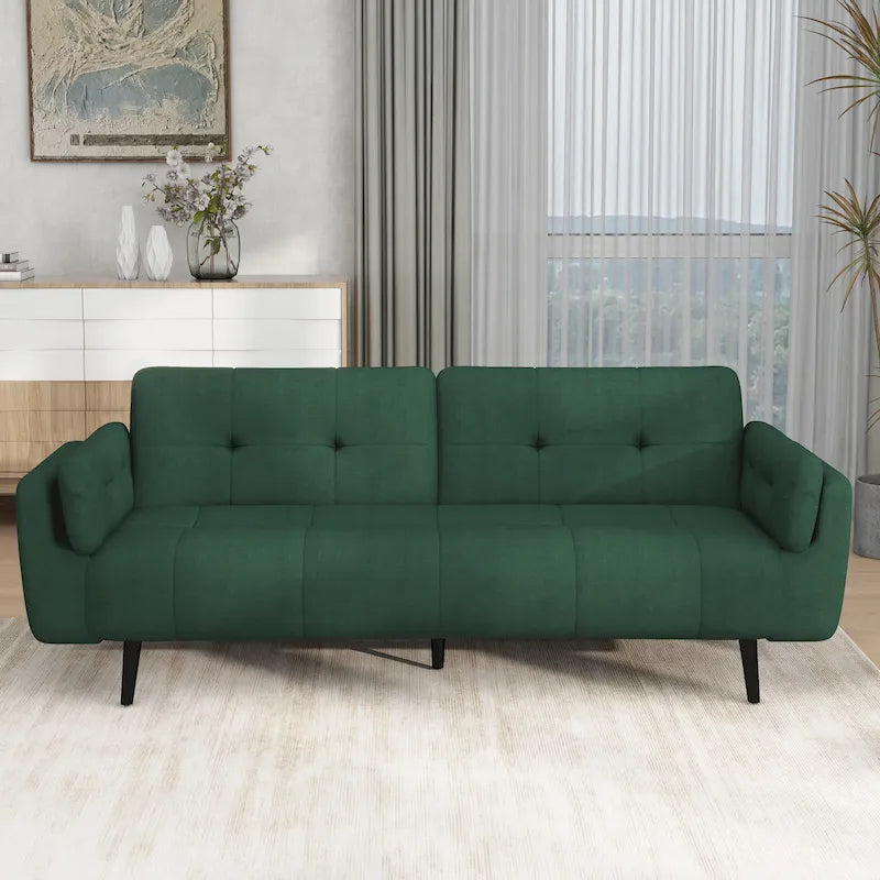 Adjustable Reclining Futon Sofa Bed - Convertible Sleeper Couch 22