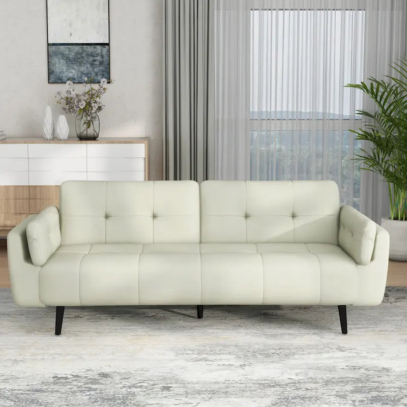 Adjustable Reclining Futon Sofa Bed - Convertible Sleeper Couch 23